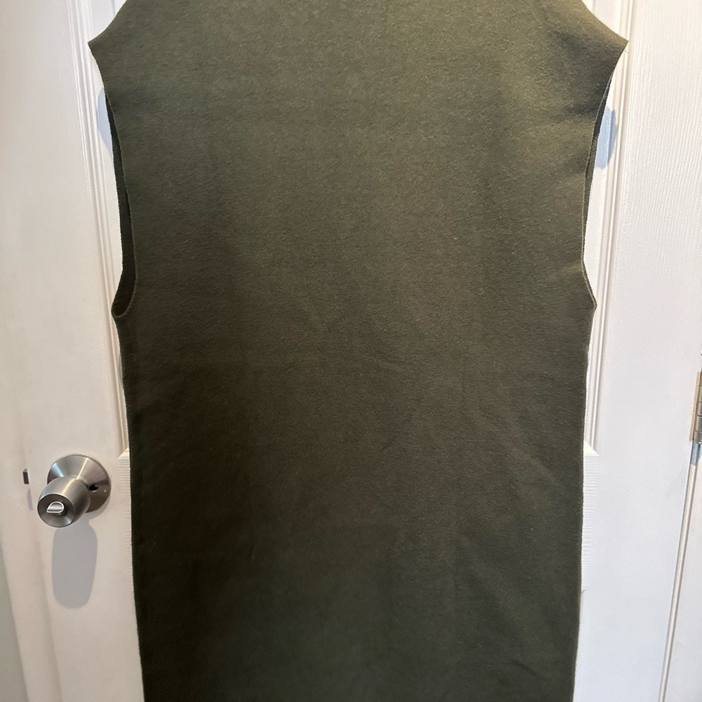 NWOT J.Jill Majestic Double Breasted Gilet Sweater Forest Green Size Medium - Picture 8 of 9